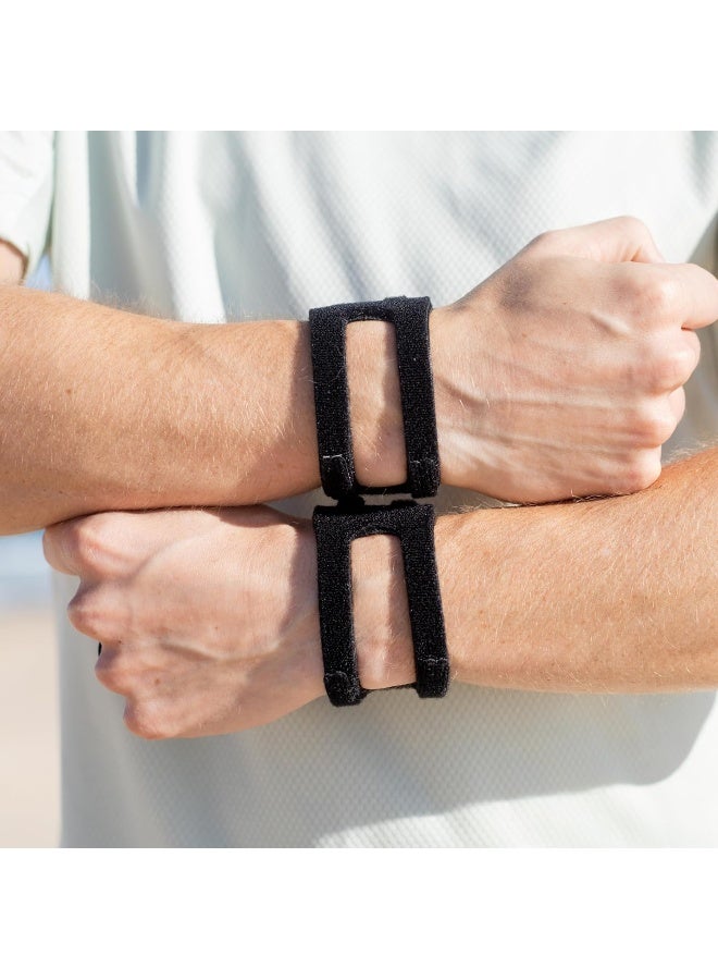 WristWidget® (Black) Adjustable Wrist Brace for TFCC Tears, One Size fits most. For Left and Right Wrists, Support for Weight Bearing Strain, Exercise - Image 5